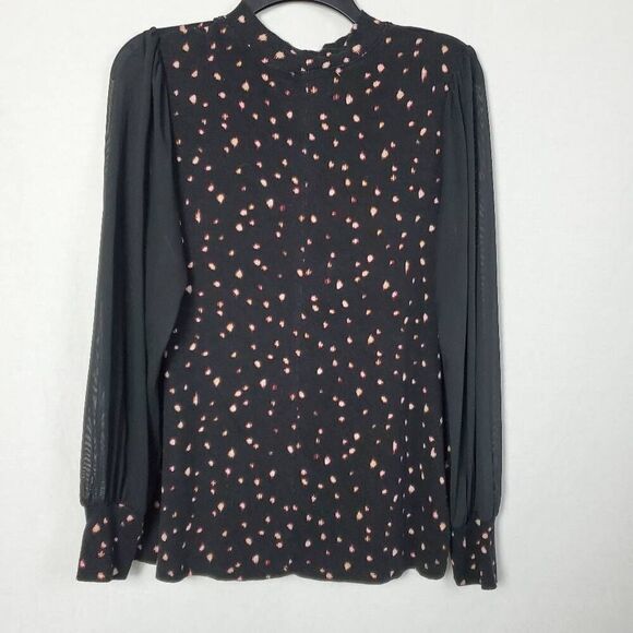 Maurices 0x Plus Black Floral Top - Picture 7 of 8